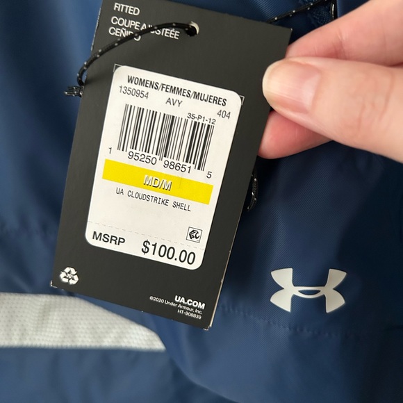 Women’s Under Armour (UA) Cloudstrike waterproof shell (Medium) - Picture 2 of 4